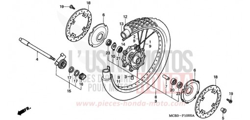 ROUE AVANT XL650V1 de 2001